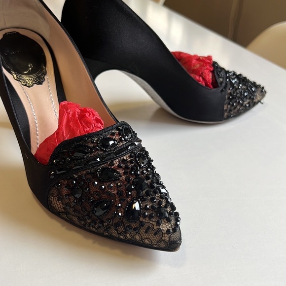 Rene Caovilla Black & tan heels - Picture 13 of 14